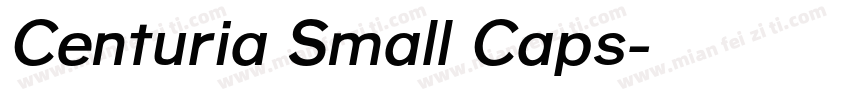 Centuria Small Caps字体转换
